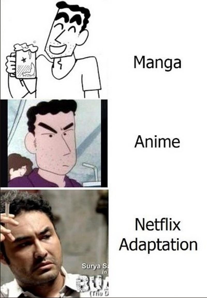 11 Meme Lucu Netflix Vs Anime Vs Manga Ini Dijamin Bikin Kalian