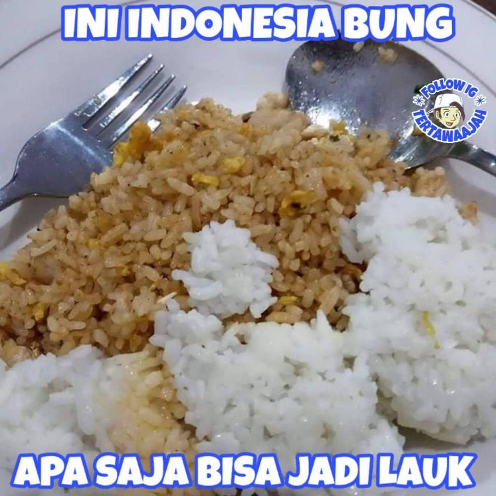 25 Meme Lucu Makanan Orang Indonesia Bikin Ngakak Tepuk Jidat Kurio