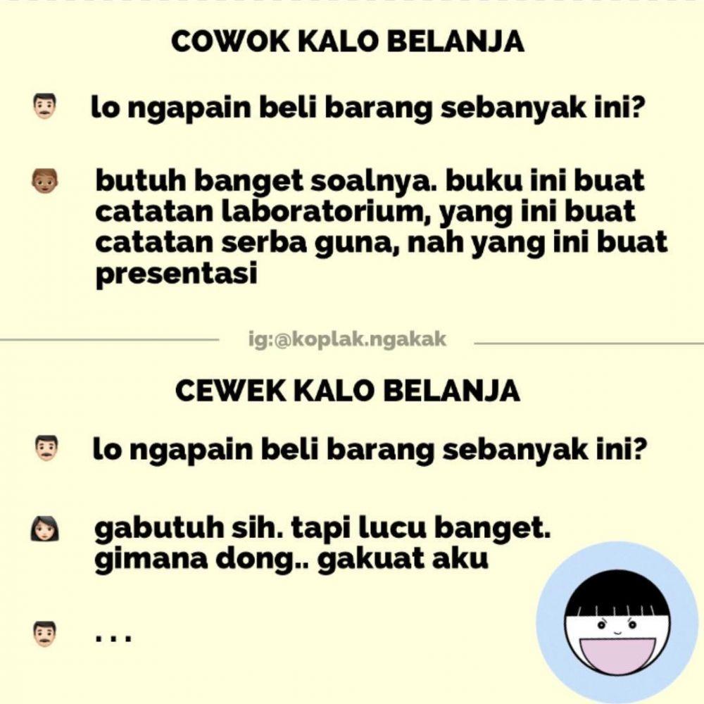 50 Meme Lucu Beda Cewek Vs Cowok Ini Ngena Banget Kurio