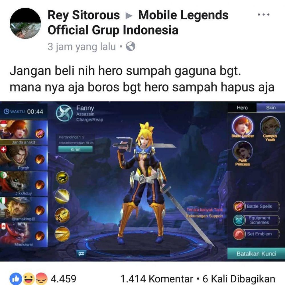 40 Meme Mobile Legend Ini Lucunya Cuma Gamer Yang Paham Kurio