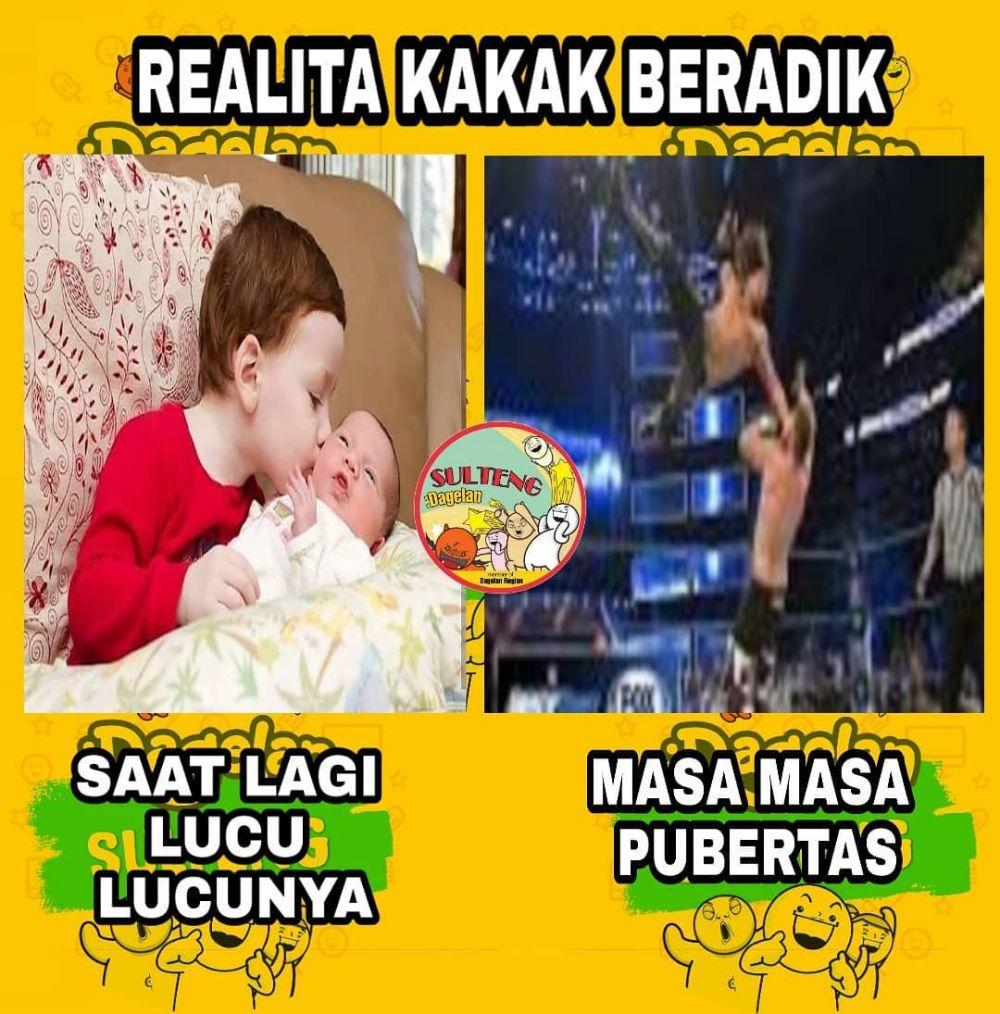 10 Meme Lucu Derita Punya Adik Ini Ngenes Banget Kurio