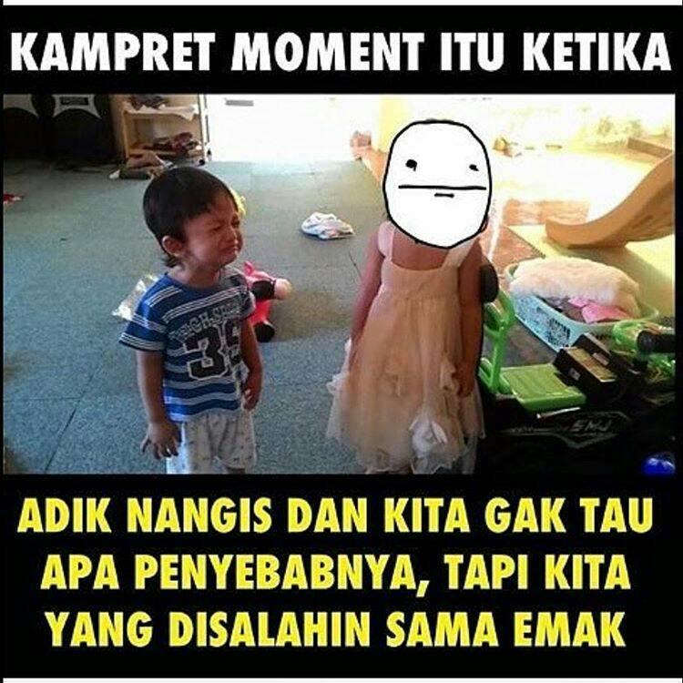 10 Meme Lucu Derita Punya Adik Ini Ngenes Banget Kurio