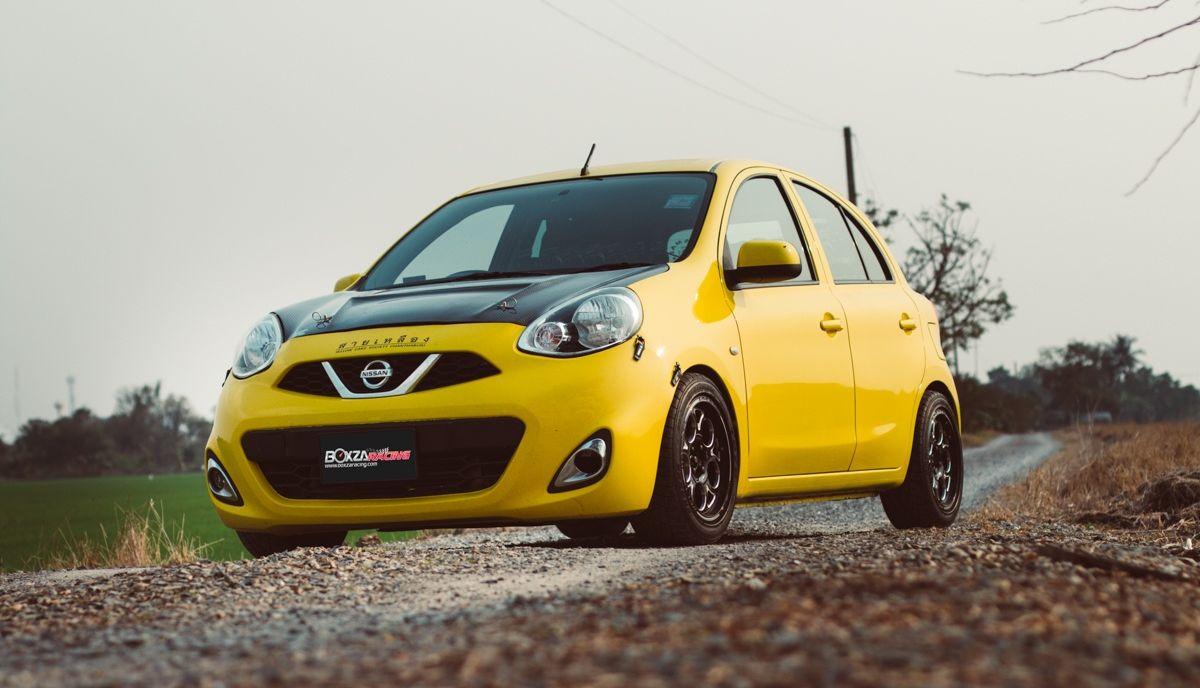 Nissan March Tampil Mencolok Pakai Kelir Kuning Dan Mesin Turbo