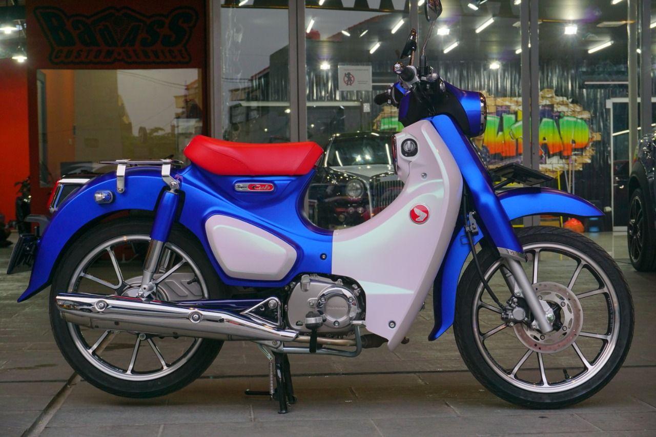 Segini Biaya Modifikasi Honda Super Cub C125 Berbungkus Sticker