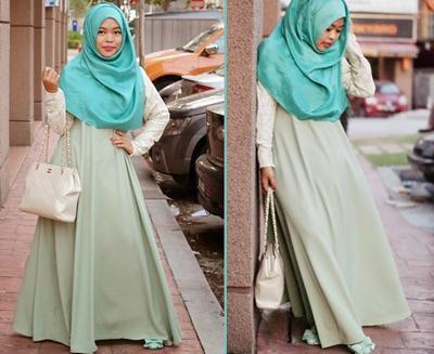 20 Ide Hijau Mint  Baju Hijau Muda  Cocok Dengan Jilbab 