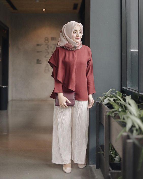 Ootd Kondangan Gemuk : Style Kondangan Hijab Celana Kulot Plisket