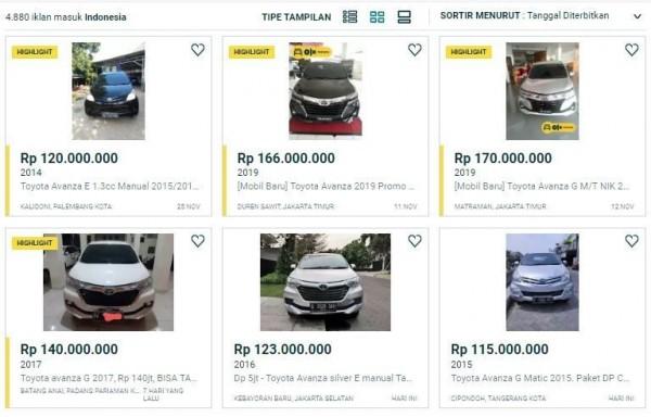 Riset Olx Toyota Avanza Jadi Mobil Bekas Paling Dicari Kurio