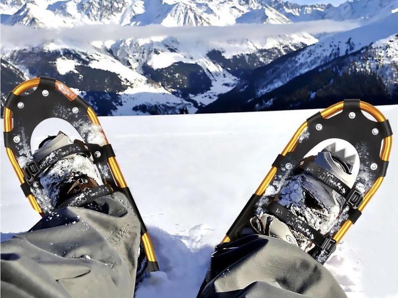 30” All Terrain Snow Shoes Lightweight Aluminum w/ Ratchet Bindings Outdoor