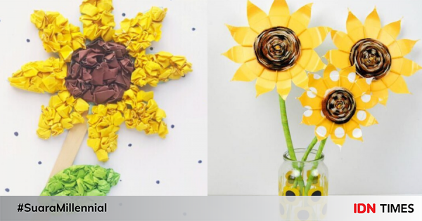 65 Gambar Bunga Matahari Dari Kertas Origami Terbaru 